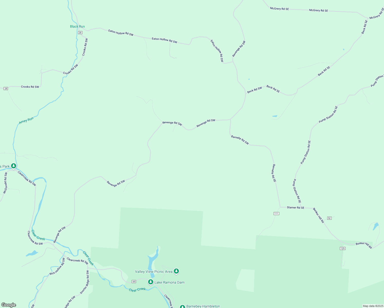 map of restaurants, bars, coffee shops, grocery stores, and more near 7250 Revenge Road Southwest in Lancaster