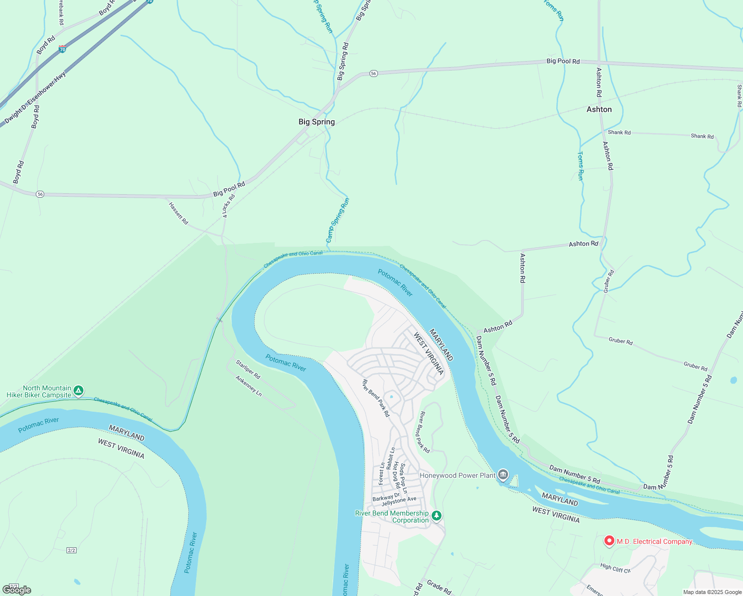 River Bend Park, Falling Waters WV Walk Score