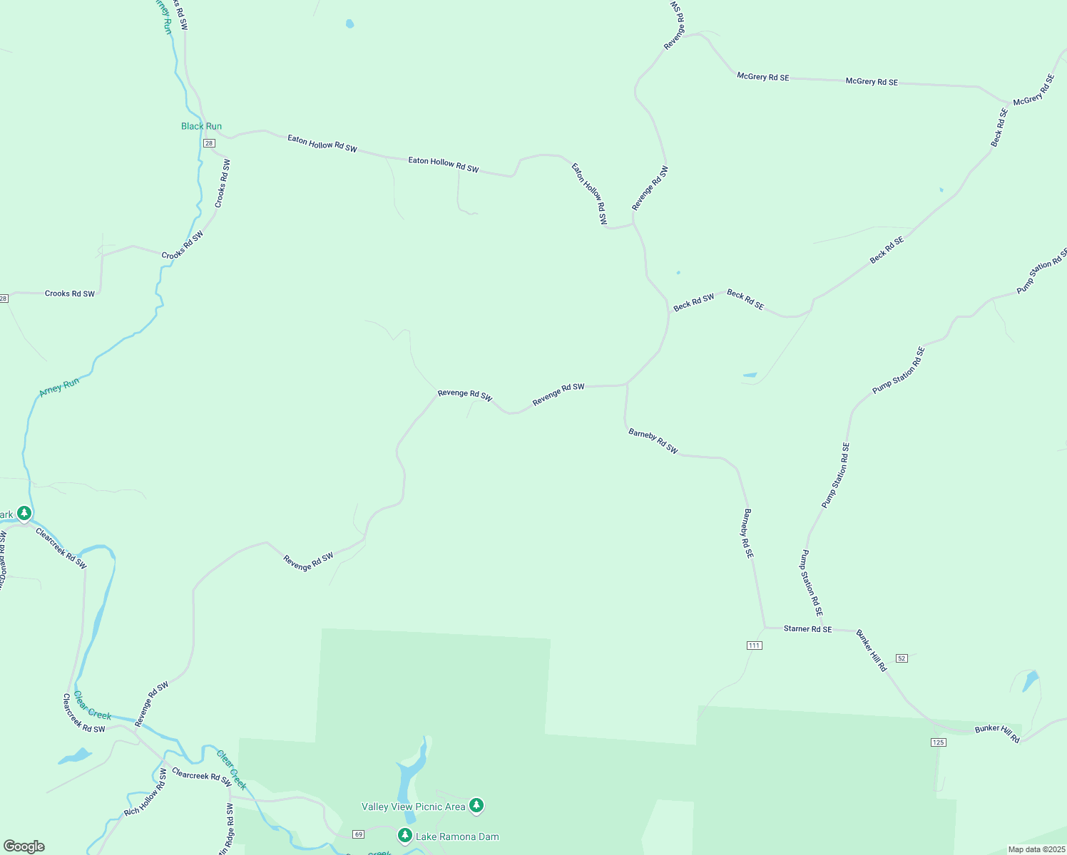 map of restaurants, bars, coffee shops, grocery stores, and more near 7250 Revenge Road Southwest in Lancaster