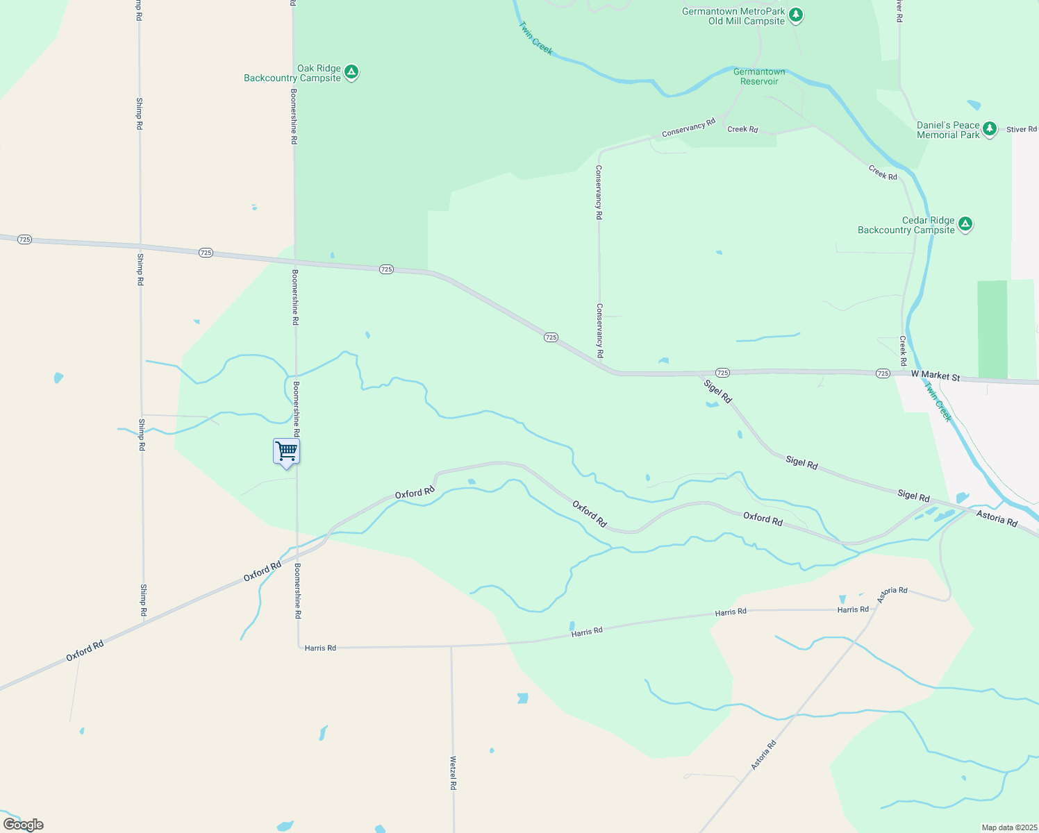 map of restaurants, bars, coffee shops, grocery stores, and more near in Germantown