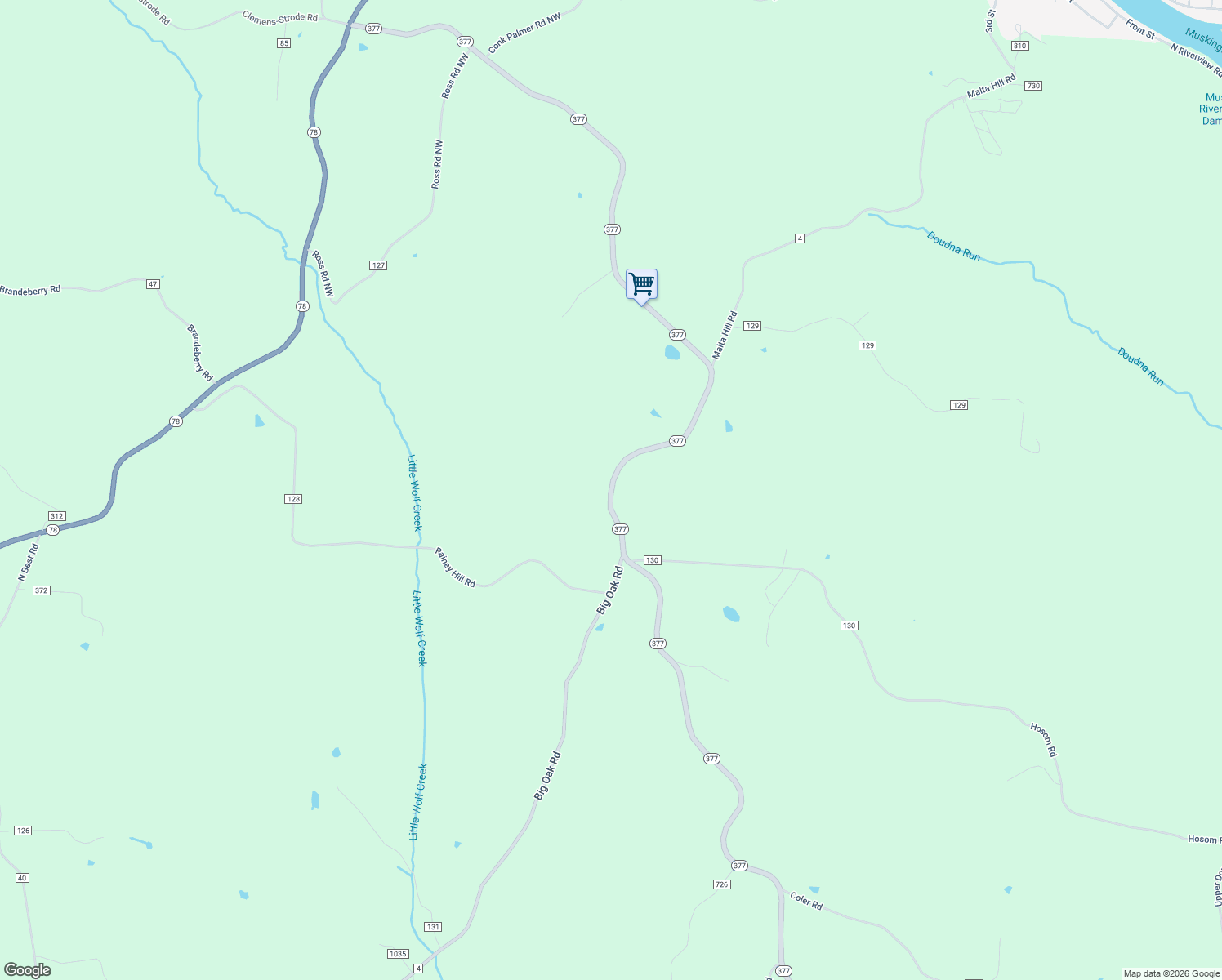 map of restaurants, bars, coffee shops, grocery stores, and more near 1630-1654 Highway 377 in Malta