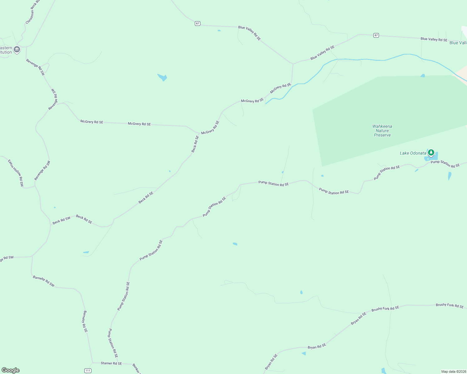 map of restaurants, bars, coffee shops, grocery stores, and more near 820 Pump Station Road Southeast in Sugar Grove
