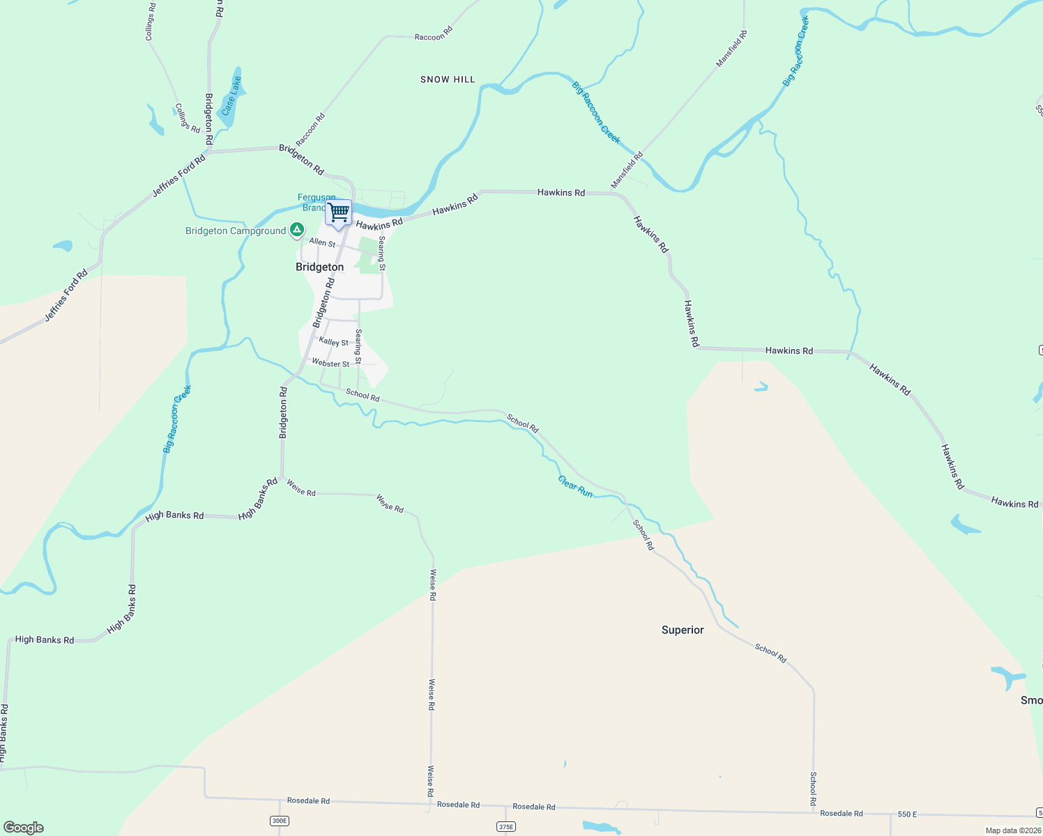 map of restaurants, bars, coffee shops, grocery stores, and more near 3766 School Road in Rosedale