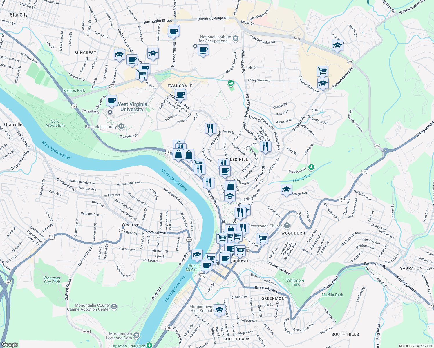 Grant Avenue & 3rd Street, WV Walk Score