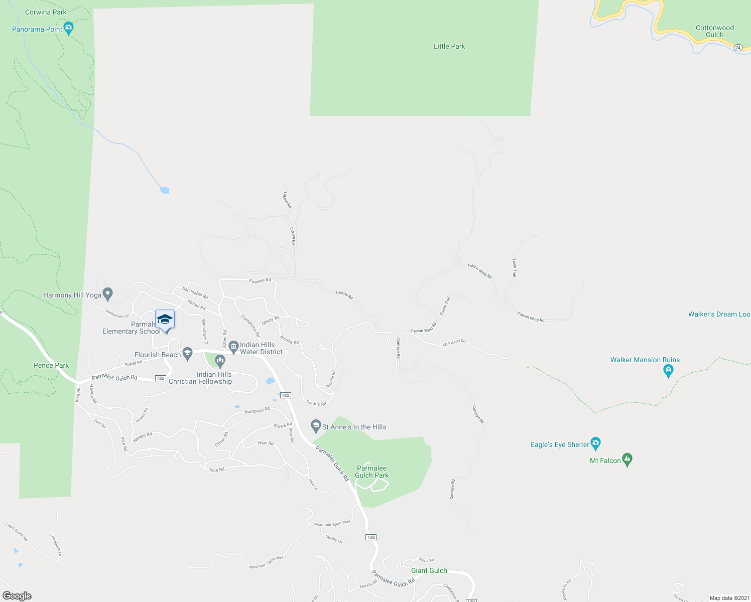 map of restaurants, bars, coffee shops, grocery stores, and more near 4100 Lakota Rd in Morrison