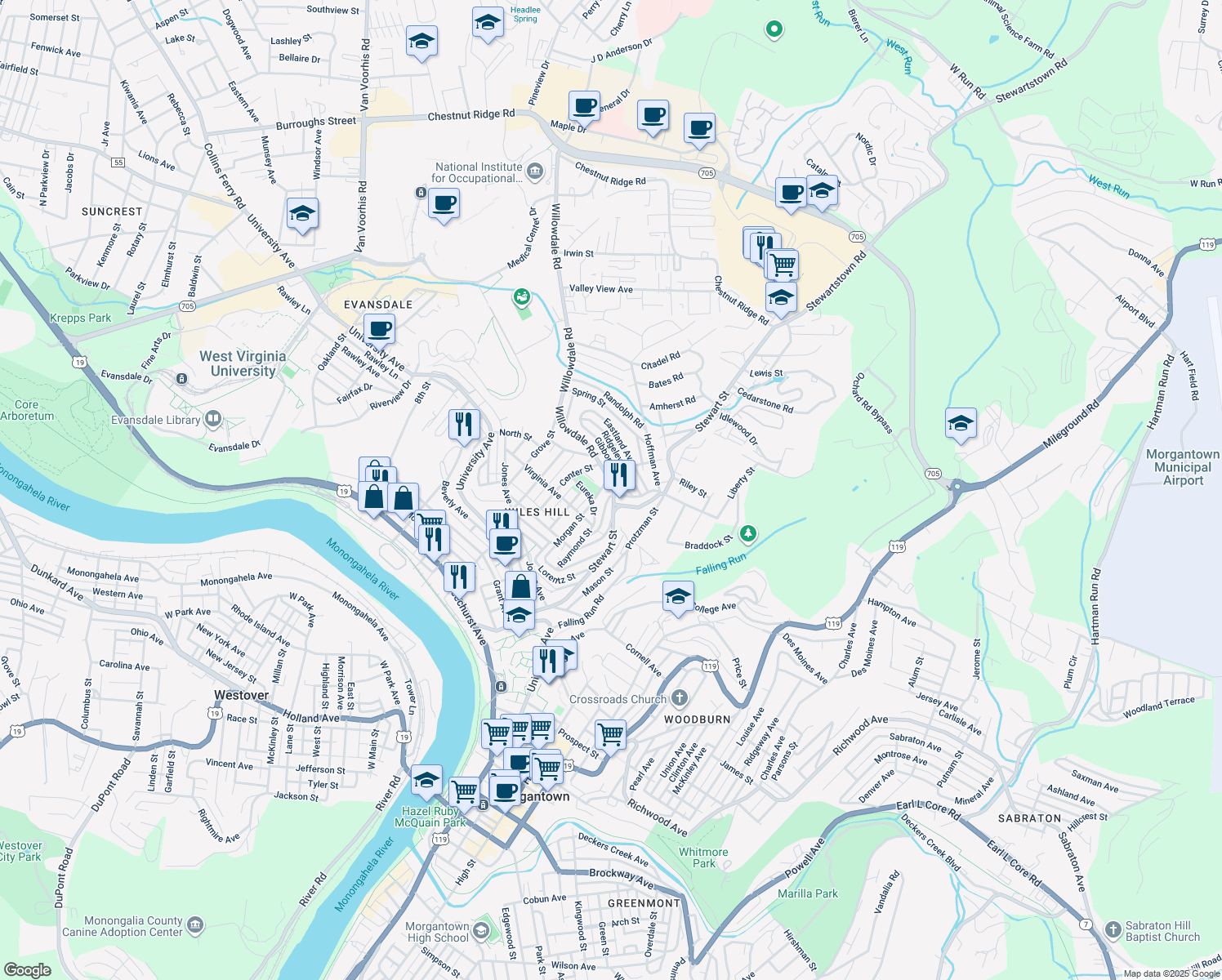 141 Willowdale Road, WV Walk Score