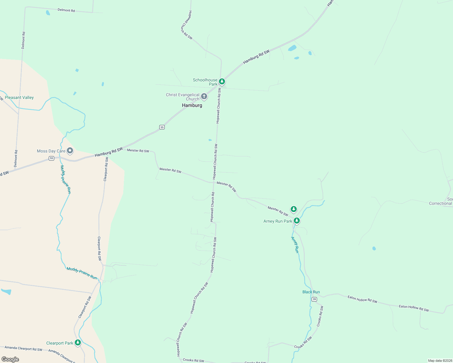 map of restaurants, bars, coffee shops, grocery stores, and more near 2862 Meister Road Southwest in Lancaster