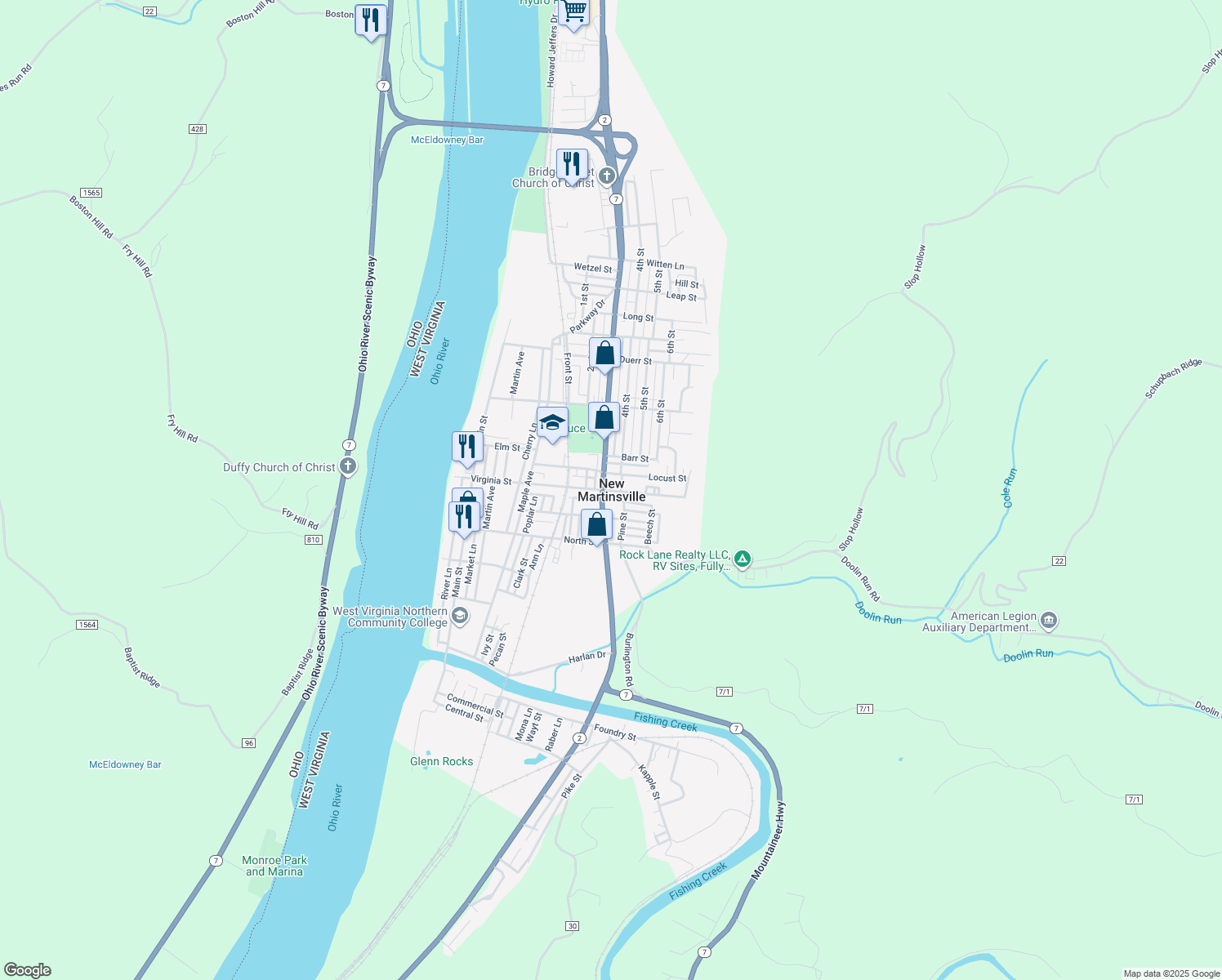 New Martinsville WV Walk Score