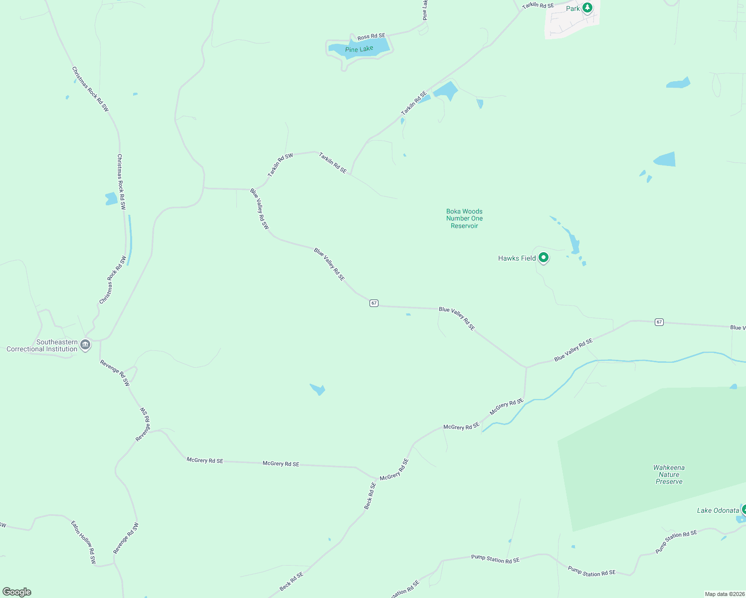 map of restaurants, bars, coffee shops, grocery stores, and more near 284 Blue Valley Road Southeast in Lancaster