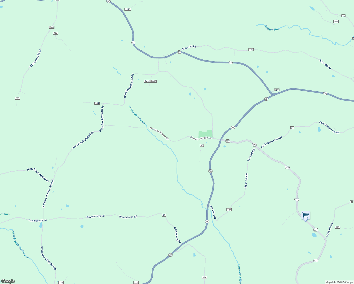 map of restaurants, bars, coffee shops, grocery stores, and more near 4303 Clemens-Strode Road in Malta