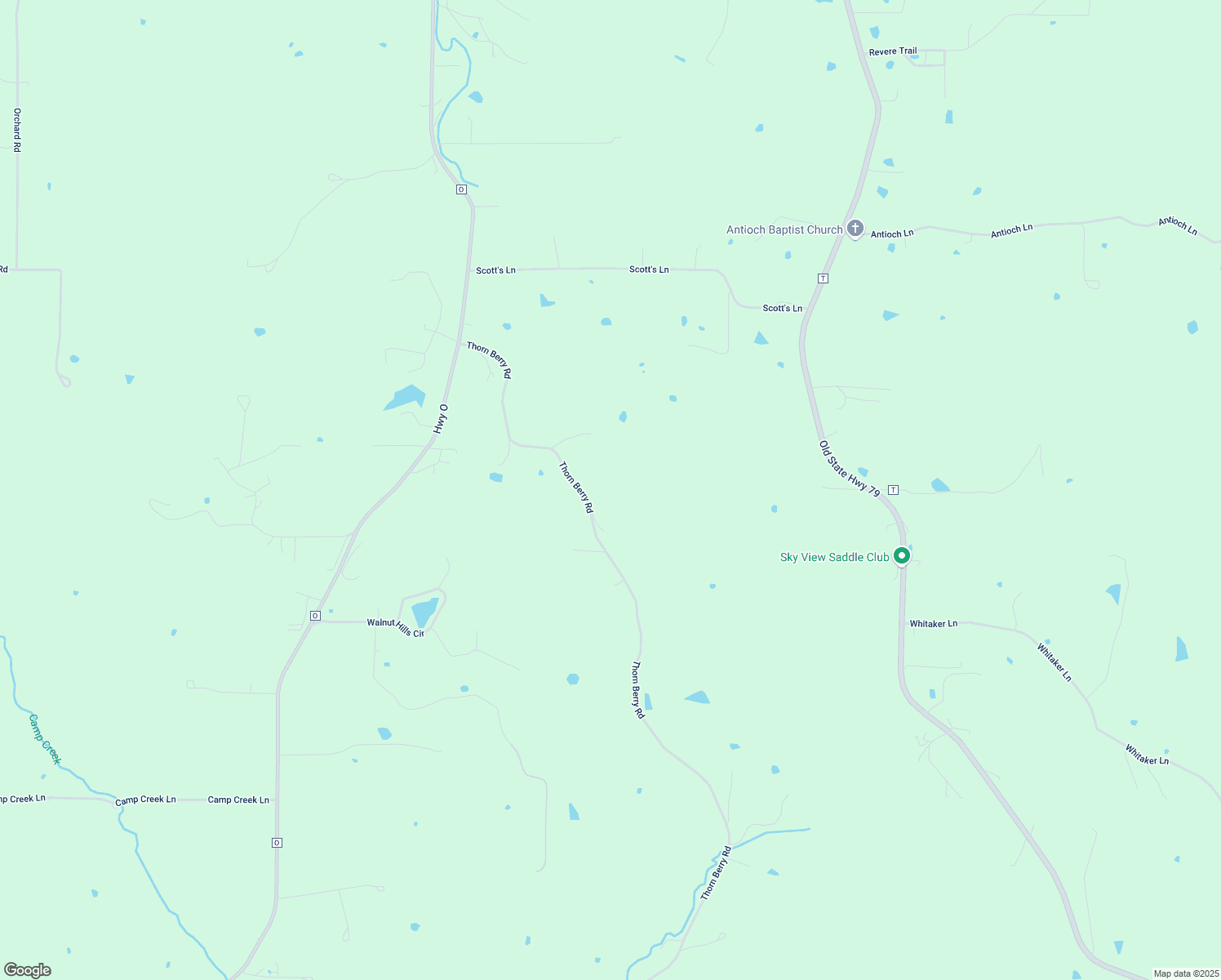 map of restaurants, bars, coffee shops, grocery stores, and more near 12686 Thorn Berry Road in New London