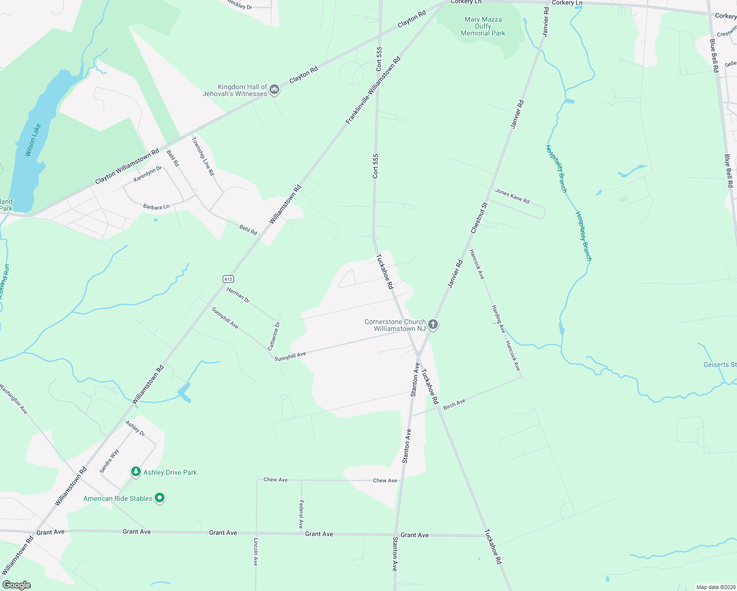 map of restaurants, bars, coffee shops, grocery stores, and more near 4547 Tuckahoe Road in Franklin