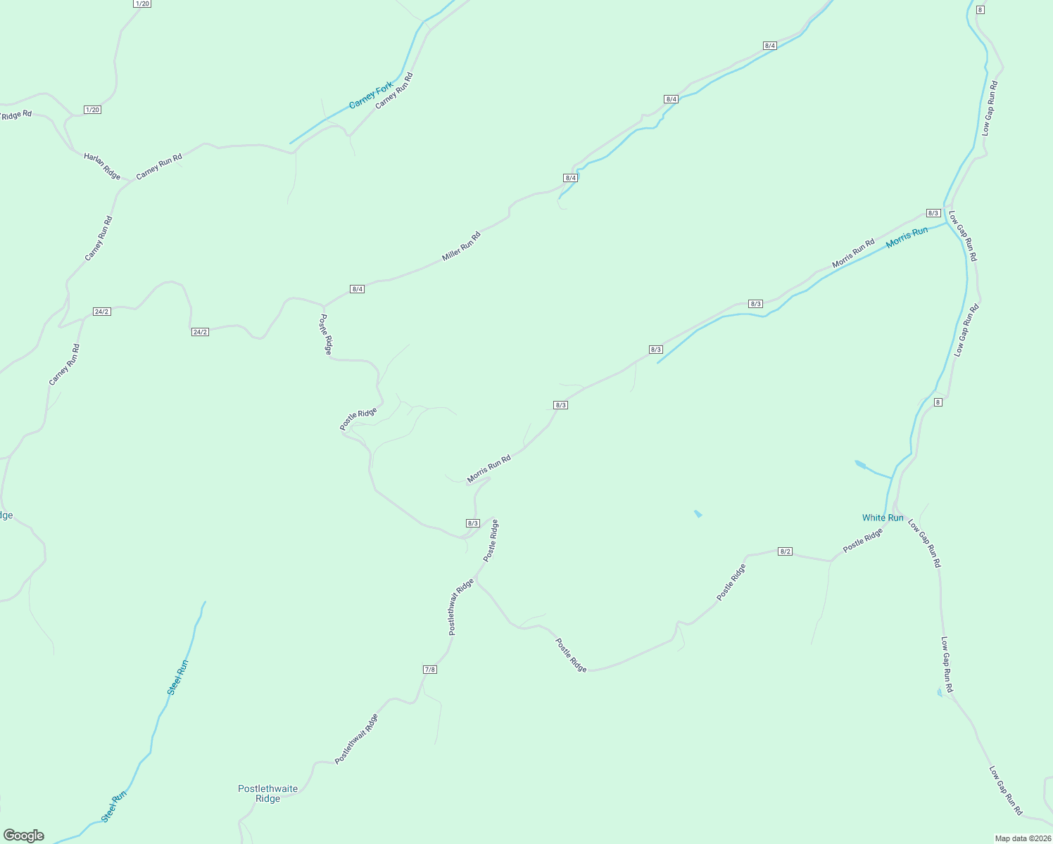map of restaurants, bars, coffee shops, grocery stores, and more near 583 Morris Run in West