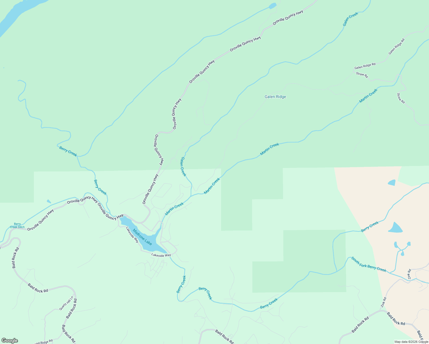 map of restaurants, bars, coffee shops, grocery stores, and more near 173-203 Galen Ridge Road in Berry Creek