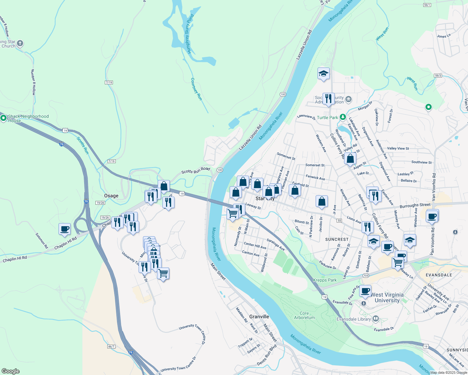 6102 University Avenue, WV Walk Score