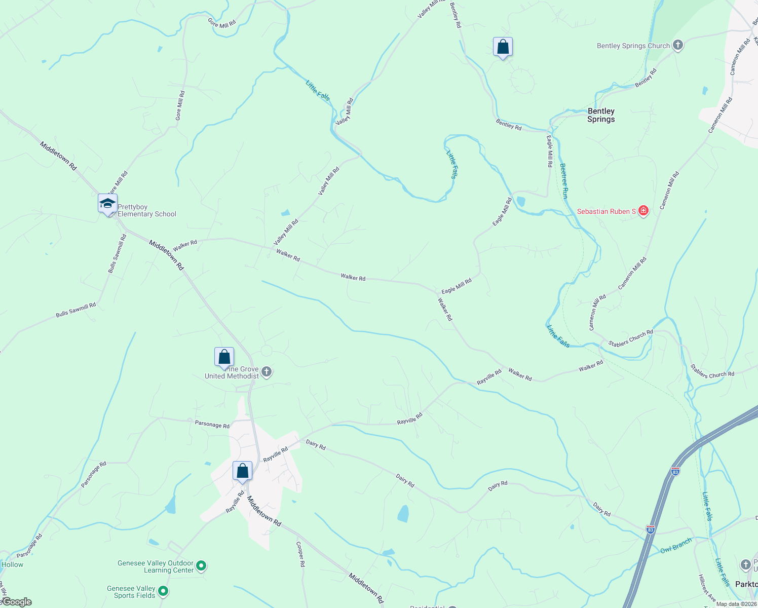 map of restaurants, bars, coffee shops, grocery stores, and more near 1 Farm Meadow Court in Freeland