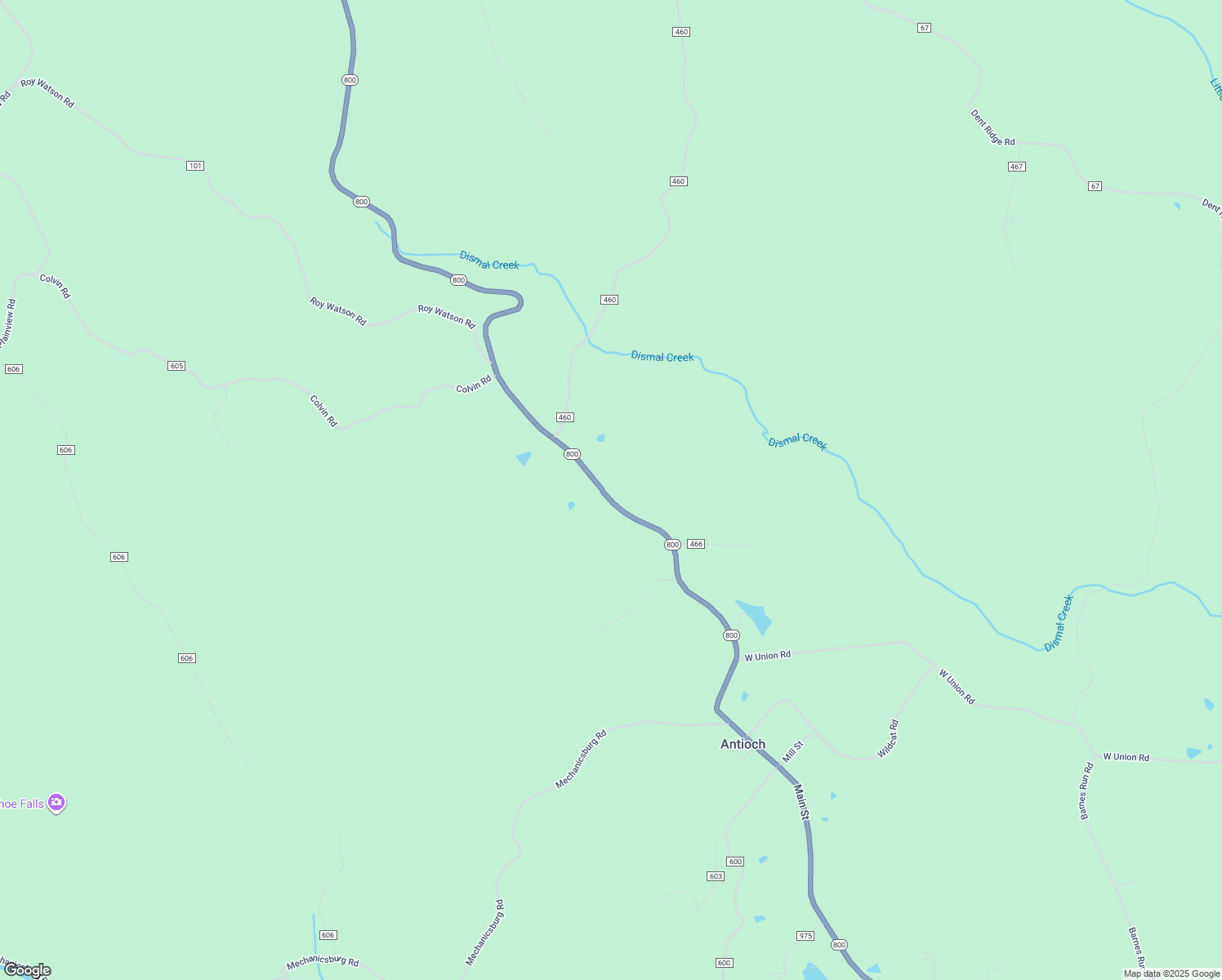 map of restaurants, bars, coffee shops, grocery stores, and more near 39684 Ohio 800 in Woodsfield