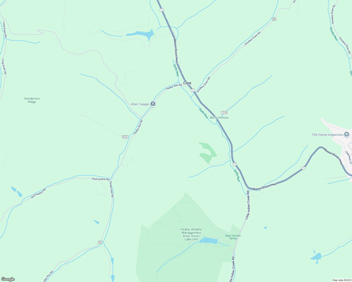 map of restaurants, bars, coffee shops, grocery stores, and more near in Maidsville