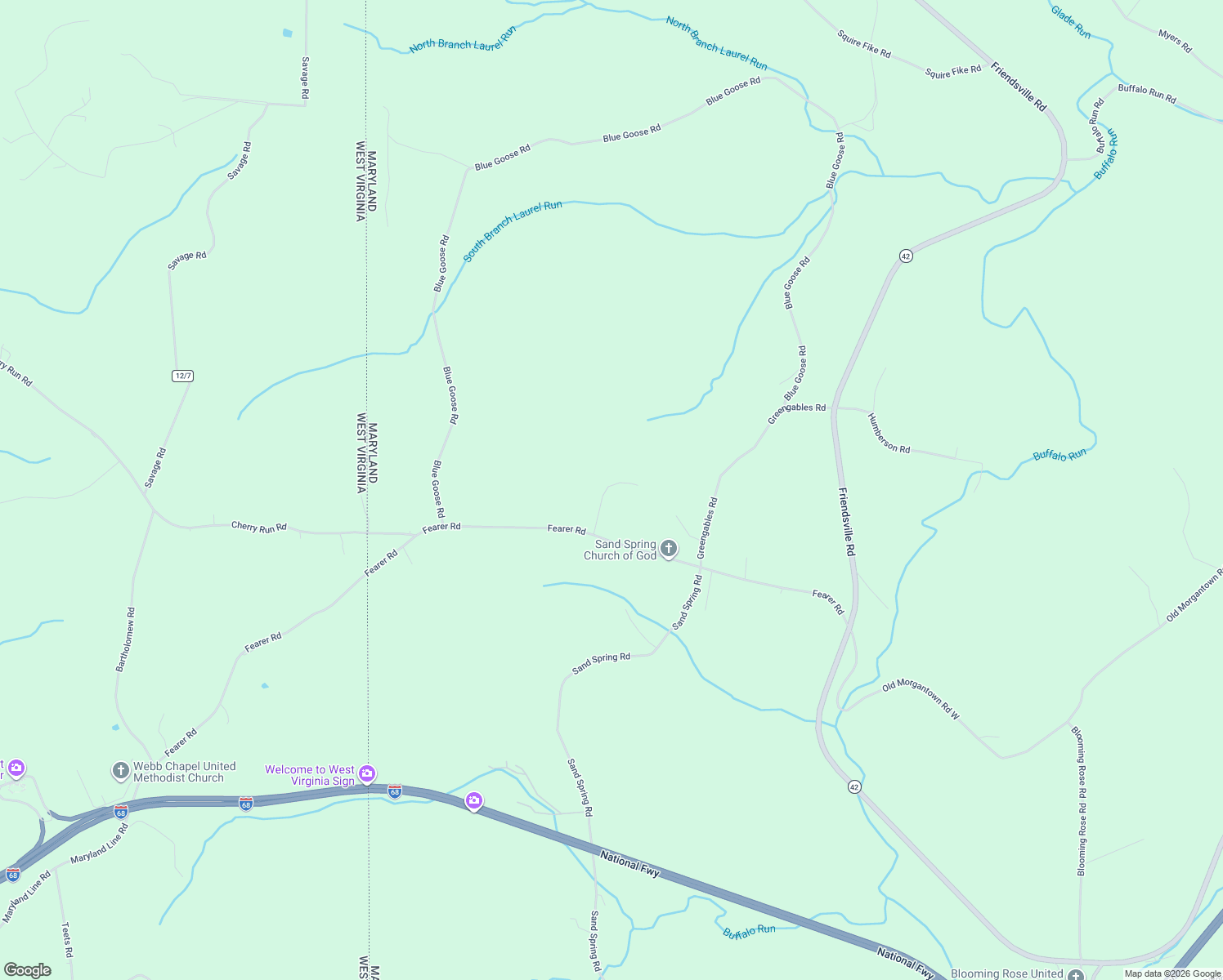 map of restaurants, bars, coffee shops, grocery stores, and more near 73 Hollis Beaulieu Road in Friendsville