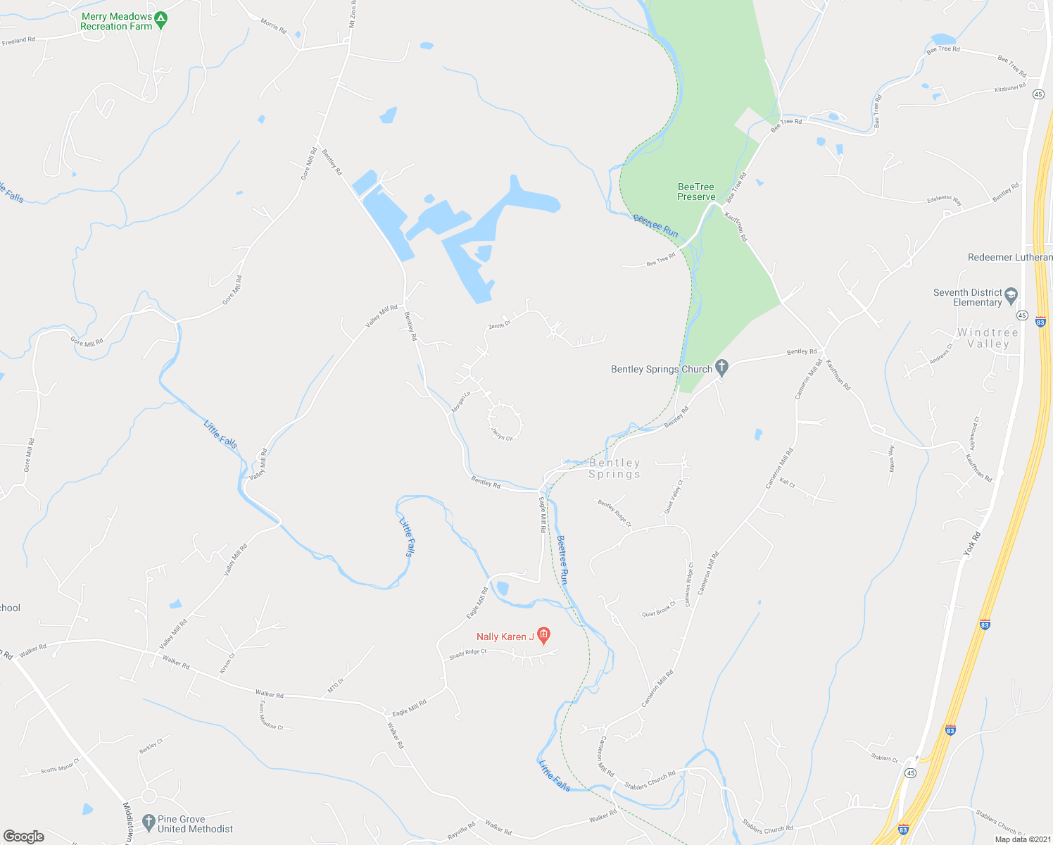 map of restaurants, bars, coffee shops, grocery stores, and more near 713 Jaclyn Circle in Freeland
