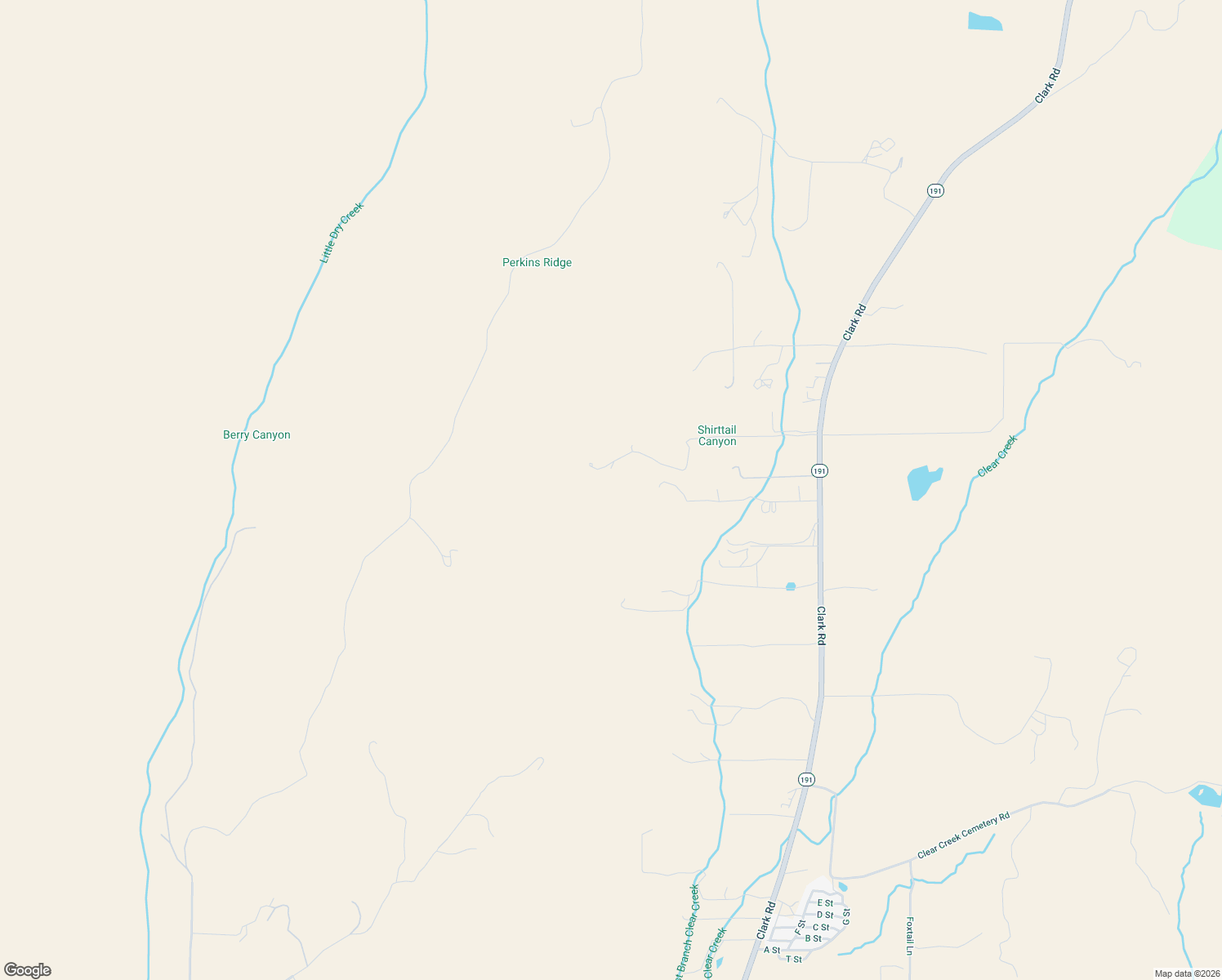 map of restaurants, bars, coffee shops, grocery stores, and more near 3699 Dulcinea Drive in Butte Valley