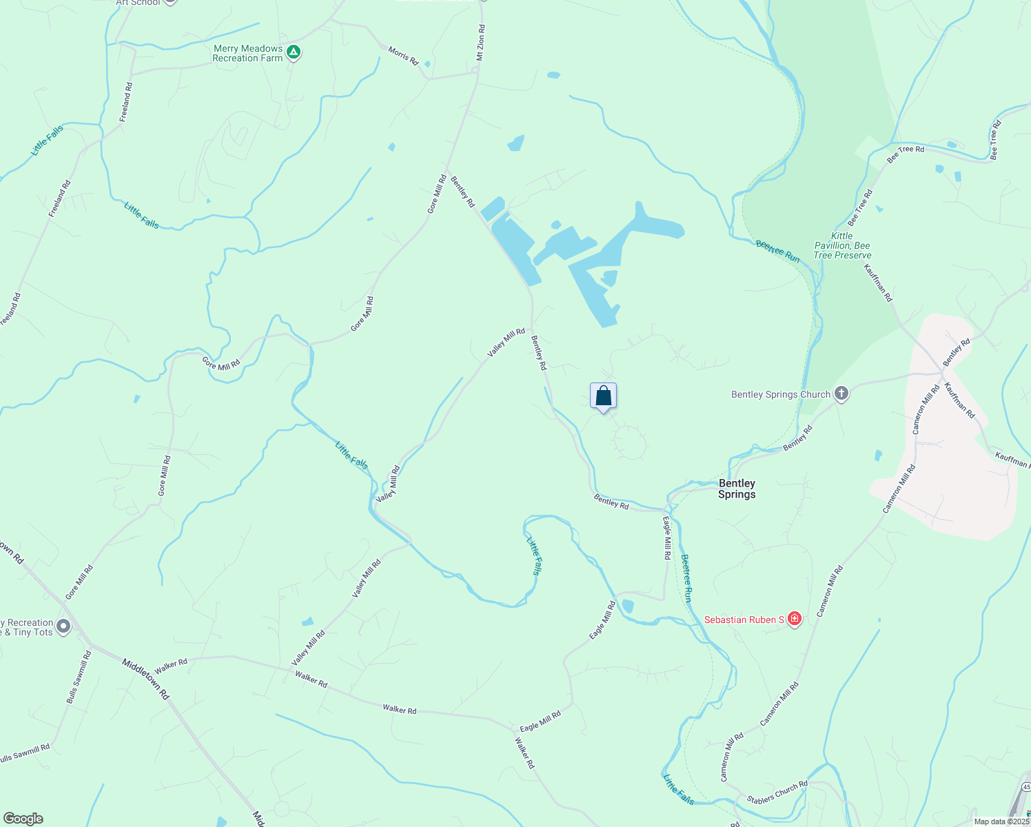 map of restaurants, bars, coffee shops, grocery stores, and more near 901 Bentley Road in Freeland