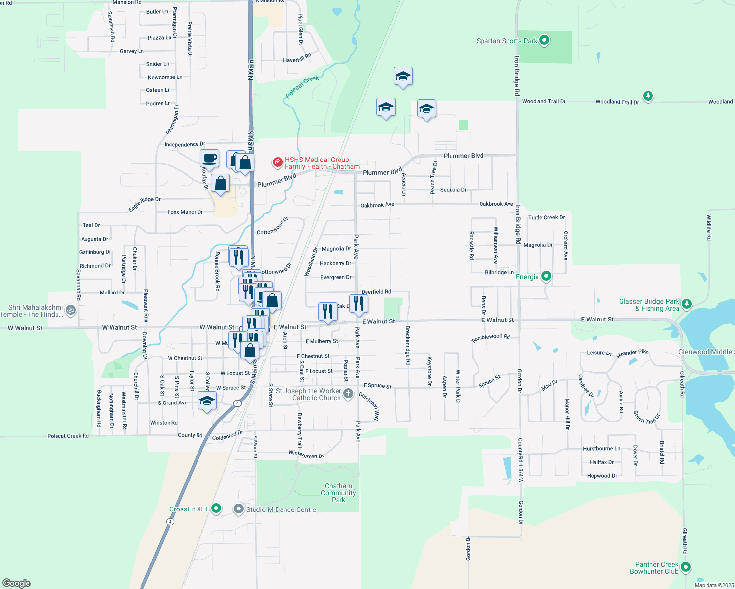 814 Deerfield Road, Chatham IL Walk Score
