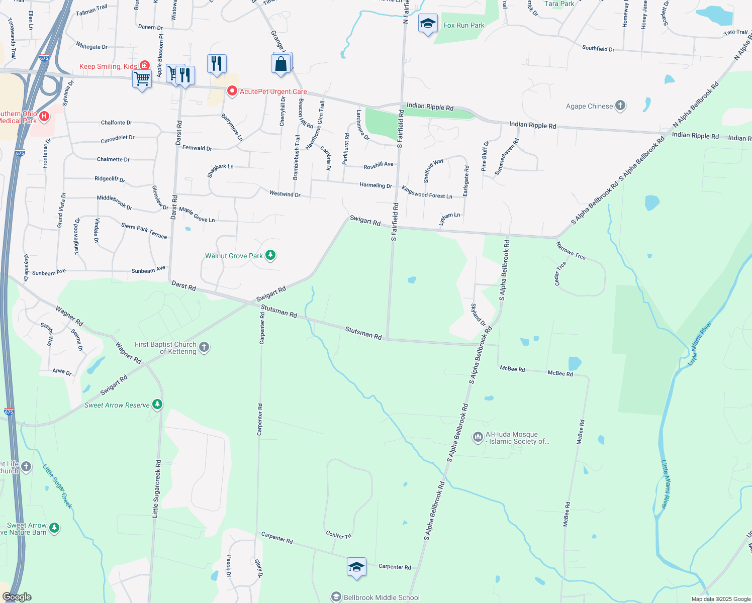 443 South Fairfield Road, Bellbrook OH Walk Score