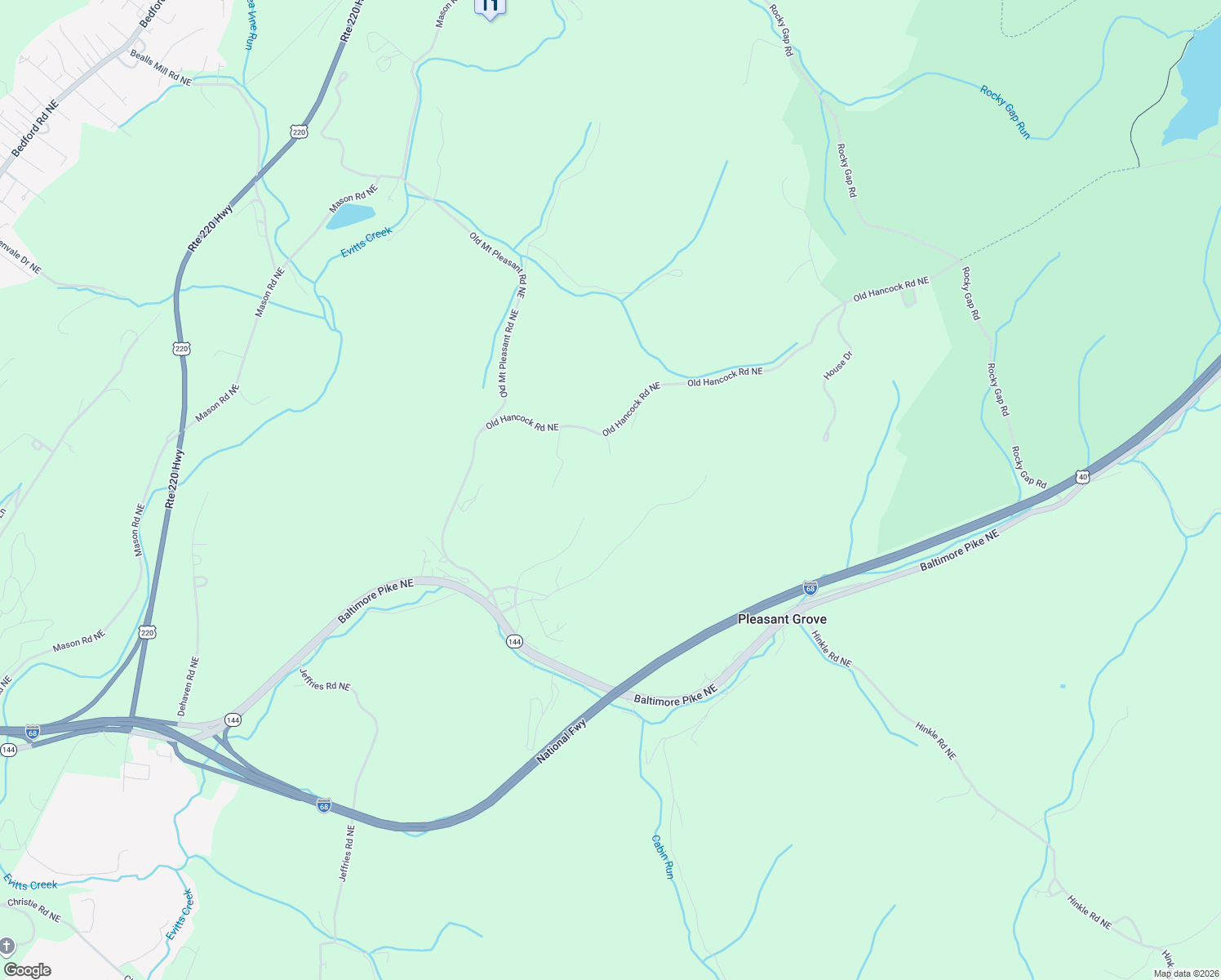 map of restaurants, bars, coffee shops, grocery stores, and more near 14725 Michael Road Northeast in Cumberland