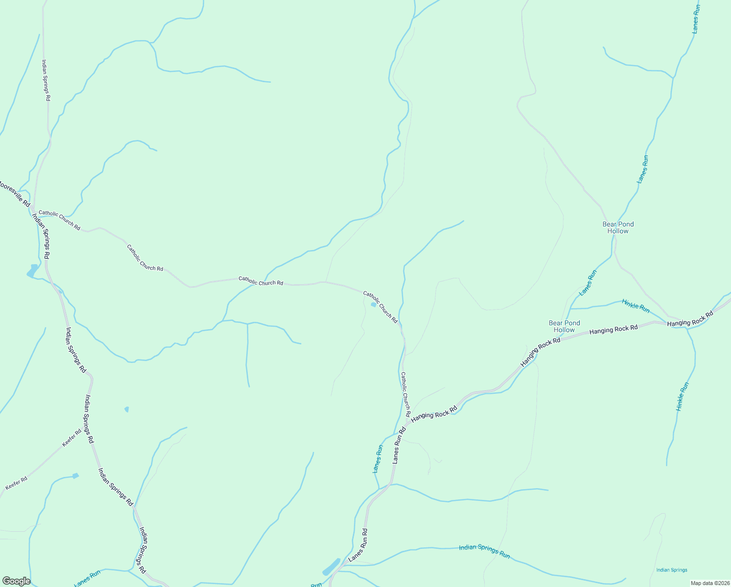 map of restaurants, bars, coffee shops, grocery stores, and more near 11114 Catholic Church Road in Big Pool