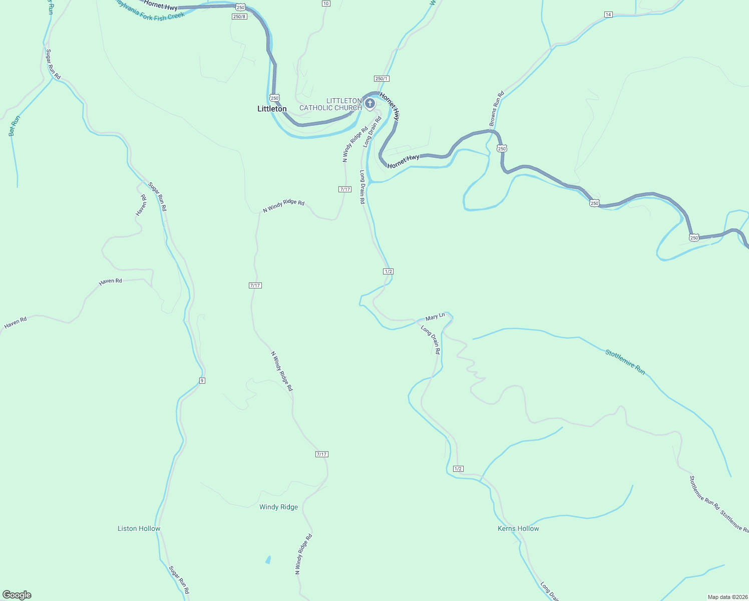 map of restaurants, bars, coffee shops, grocery stores, and more near 1032 Long Drain Road in Littleton