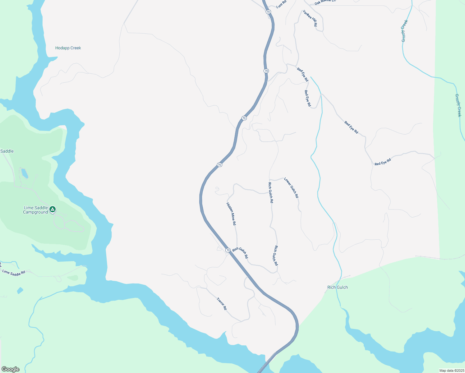 map of restaurants, bars, coffee shops, grocery stores, and more near 2 Hidden Mine Road in Oroville