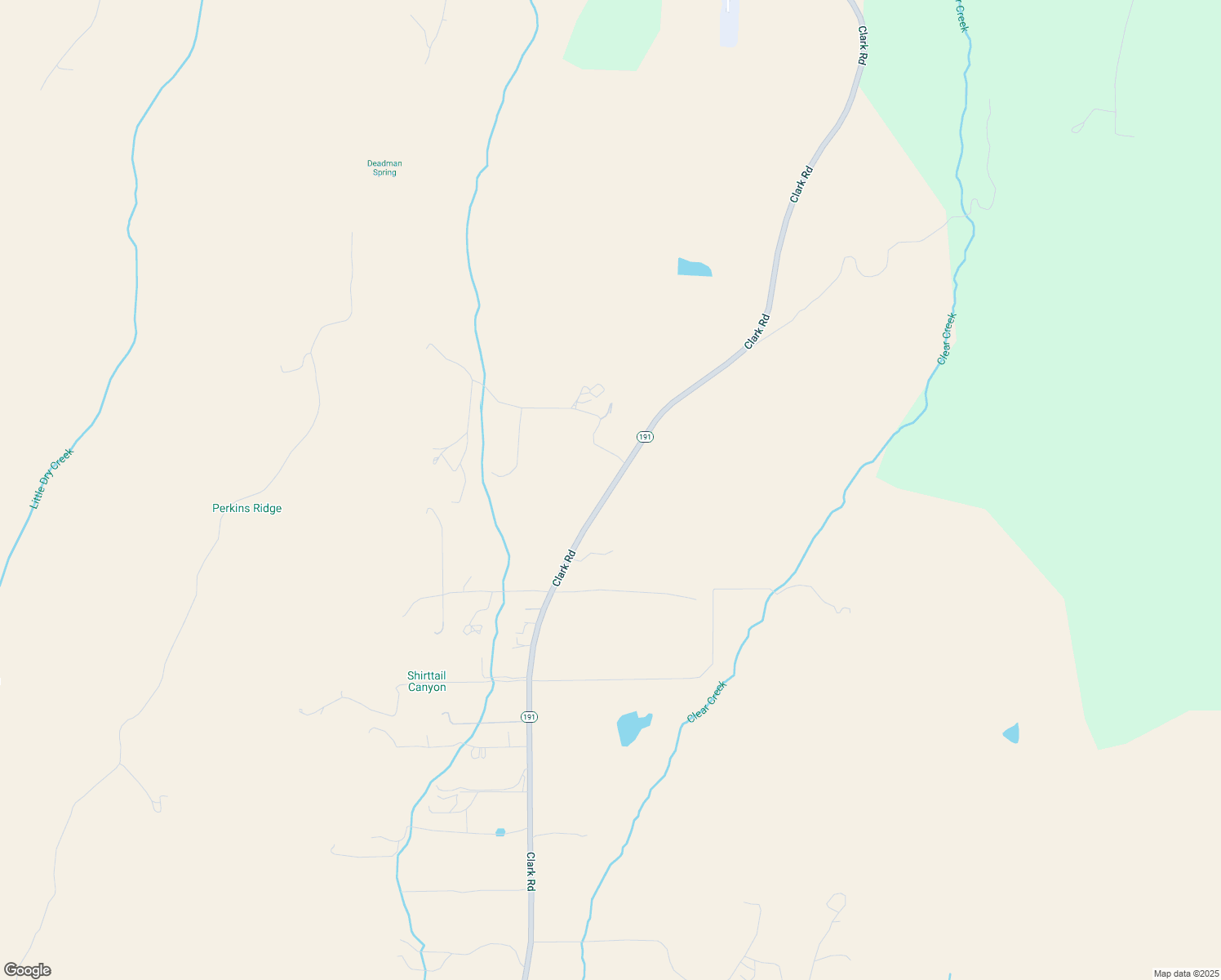 map of restaurants, bars, coffee shops, grocery stores, and more near 3453 Clark Road in Butte Valley