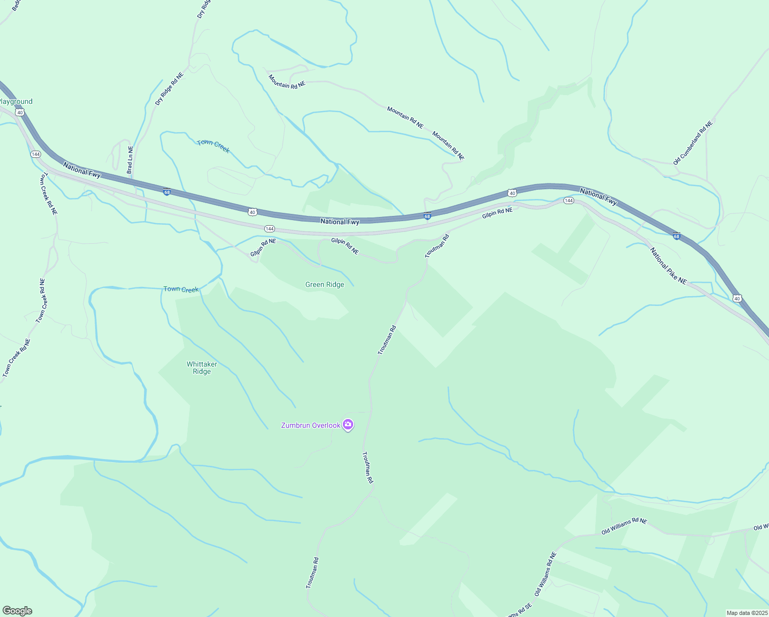 map of restaurants, bars, coffee shops, grocery stores, and more near in Flintstone
