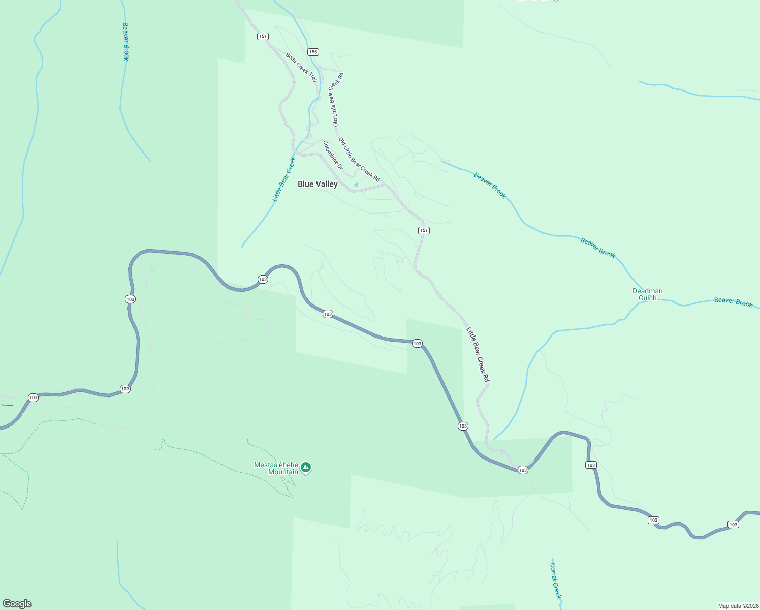 map of restaurants, bars, coffee shops, grocery stores, and more near 400 Long Road in Idaho Springs