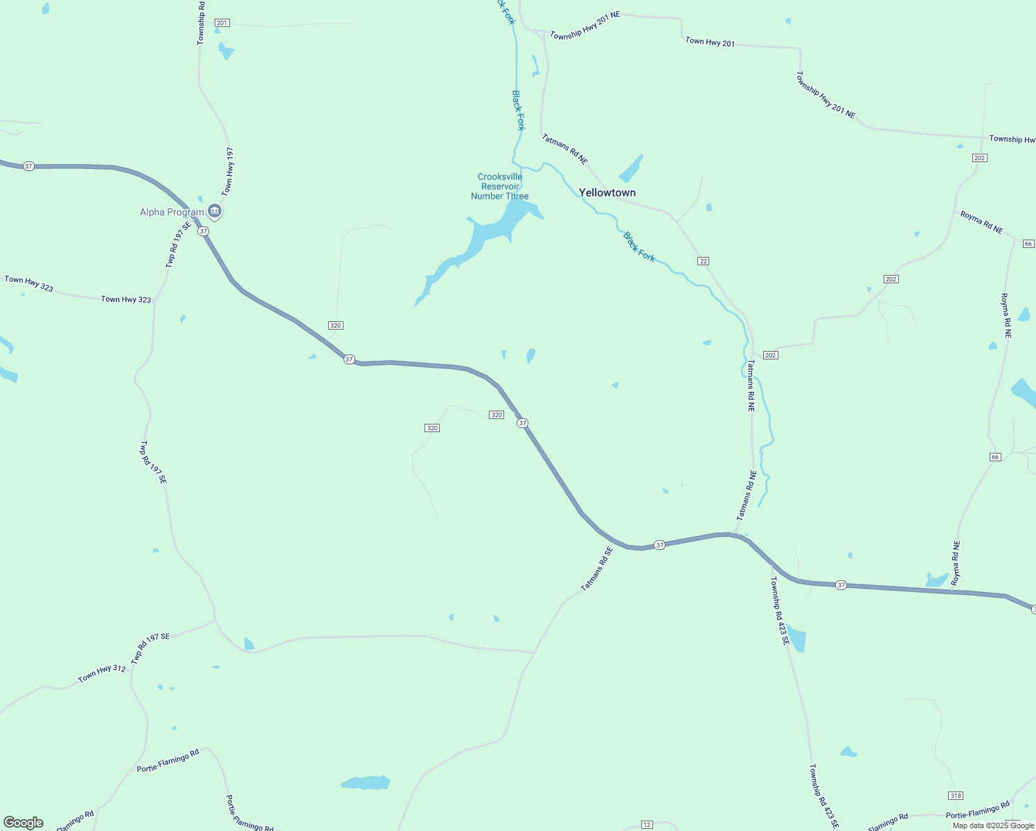 map of restaurants, bars, coffee shops, grocery stores, and more near 13688 Ohio 37 in Crooksville