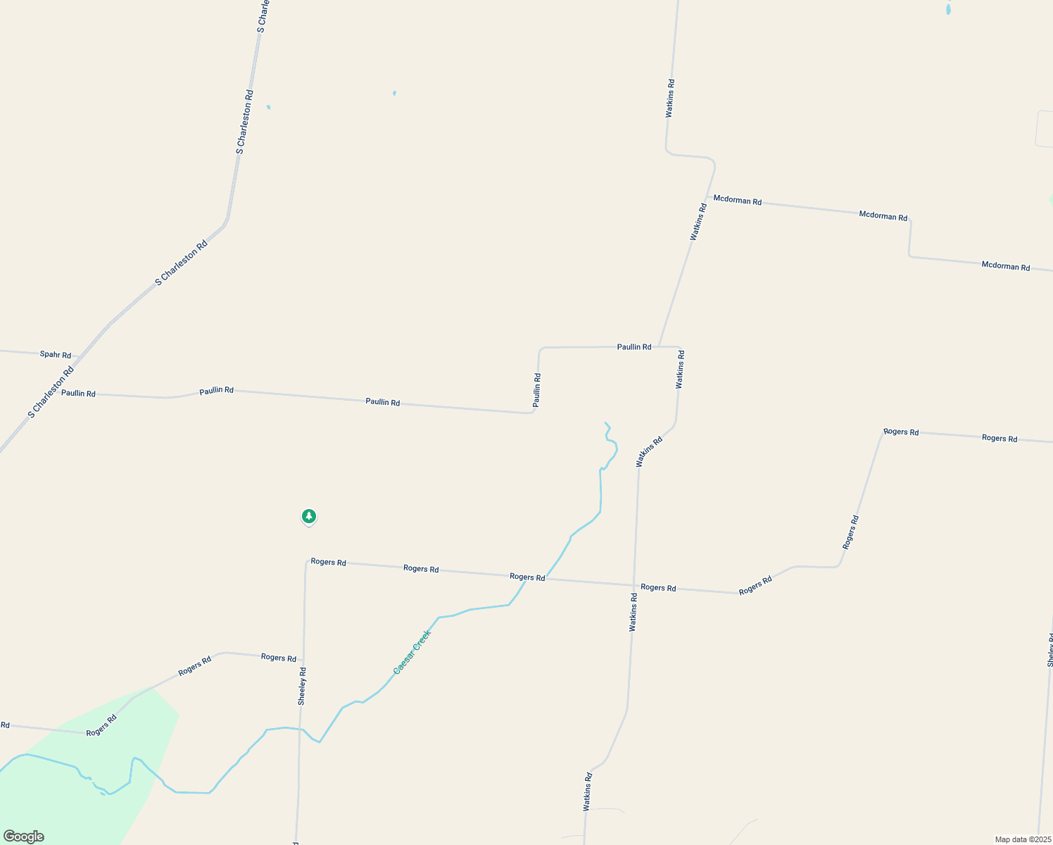 map of restaurants, bars, coffee shops, grocery stores, and more near 6531 Paullin Road in Jamestown