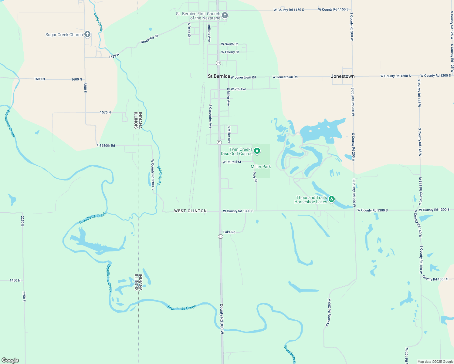 map of restaurants, bars, coffee shops, grocery stores, and more near 12767 South Miller Avenue in Clinton