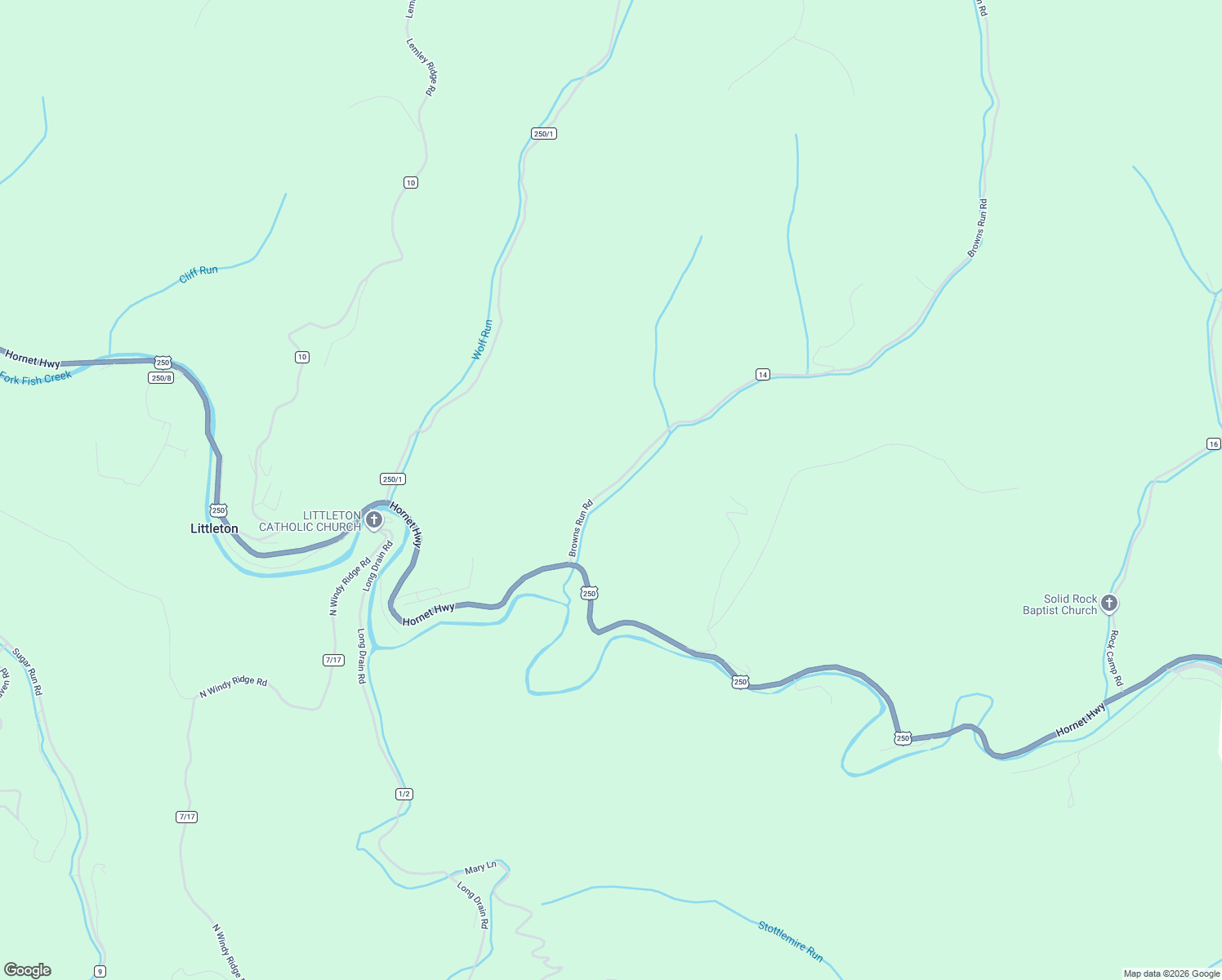 map of restaurants, bars, coffee shops, grocery stores, and more near 256 Browns Run Road in Littleton
