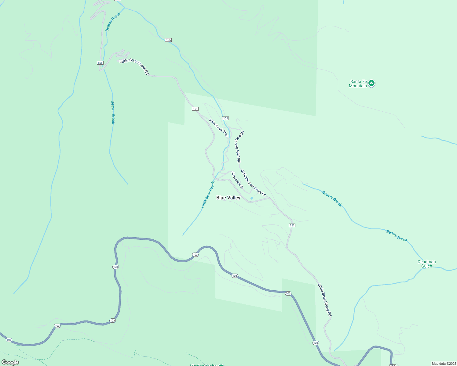 map of restaurants, bars, coffee shops, grocery stores, and more near 40 Columbine Drive in Idaho Springs