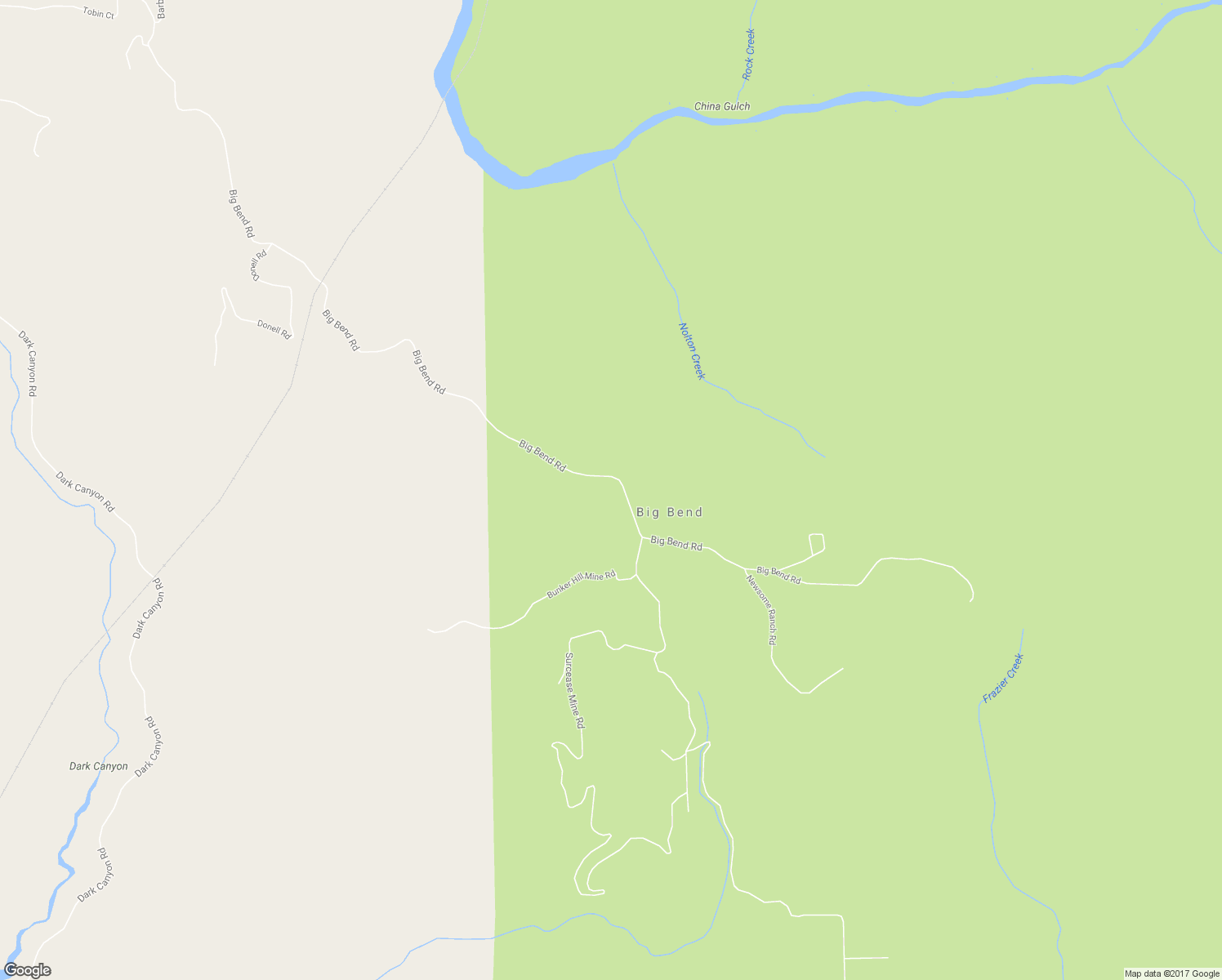 map of restaurants, bars, coffee shops, grocery stores, and more near 5048 Big Bend Road in Oroville