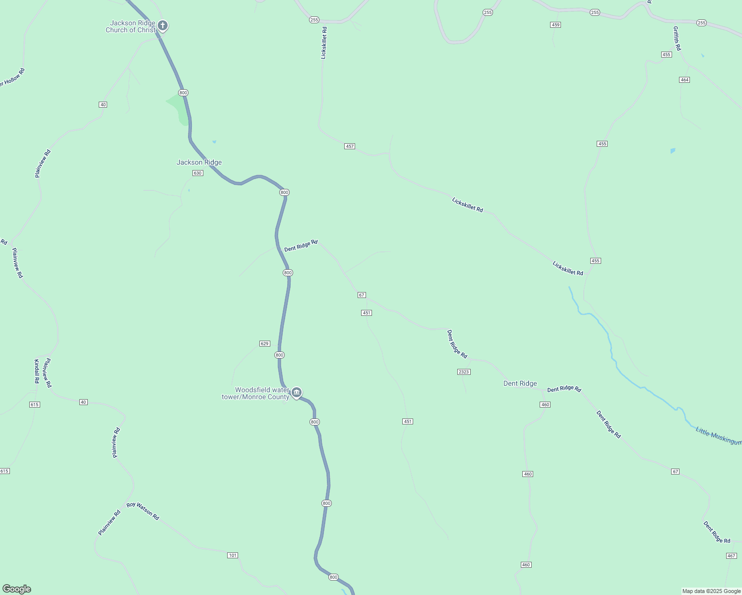 map of restaurants, bars, coffee shops, grocery stores, and more near 41048 Dent Ridge Road in Woodsfield
