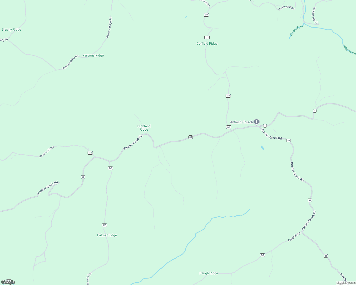 map of restaurants, bars, coffee shops, grocery stores, and more near 5348 Proctor Creek Road in Proctor