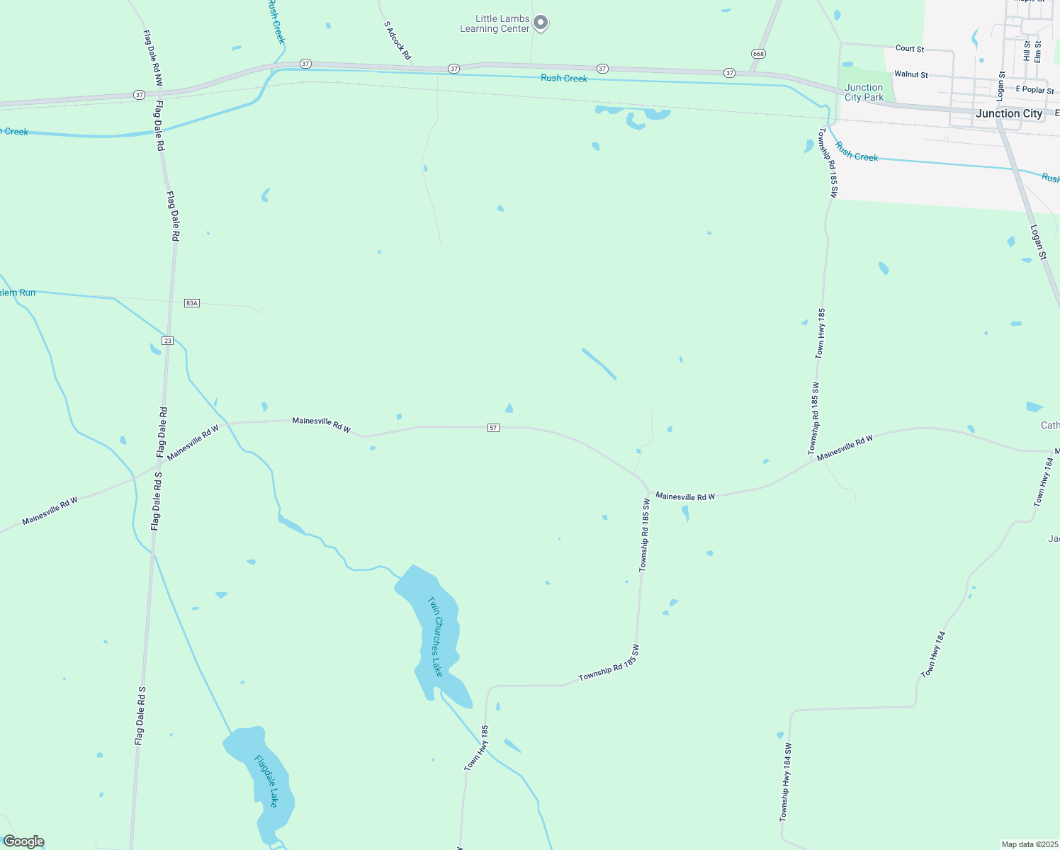 map of restaurants, bars, coffee shops, grocery stores, and more near 4040 Mainesville Road West in Junction City