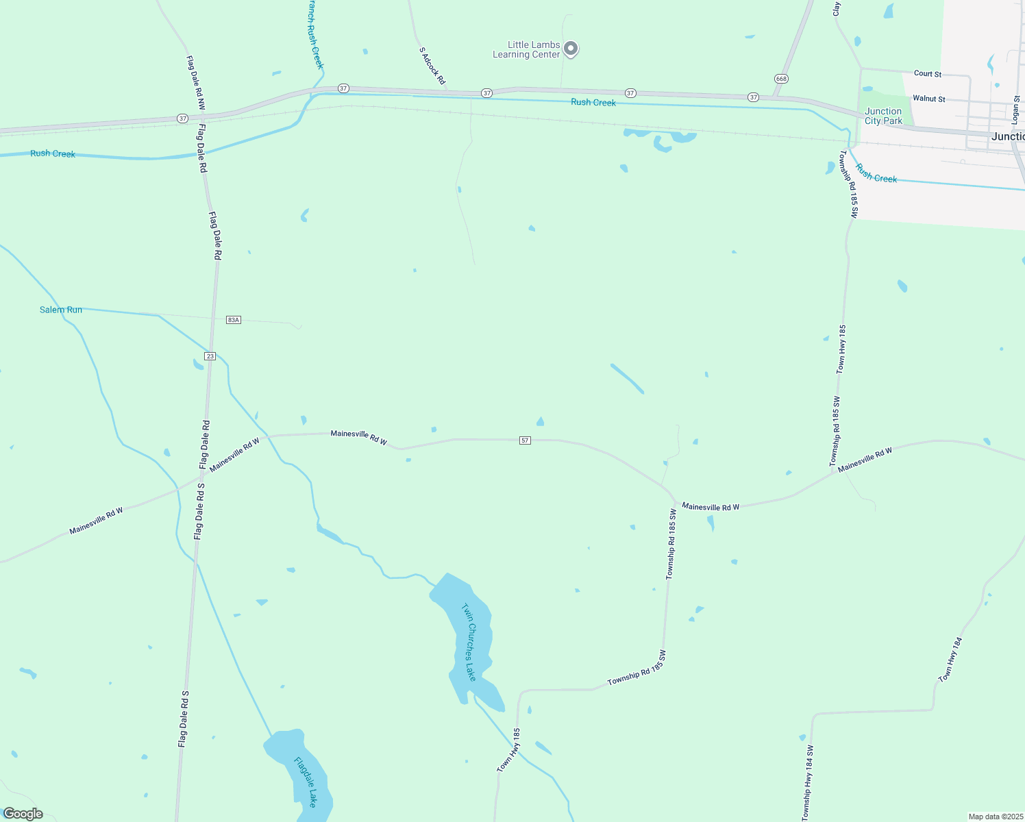 map of restaurants, bars, coffee shops, grocery stores, and more near 4040 Mainesville Road West in Junction City
