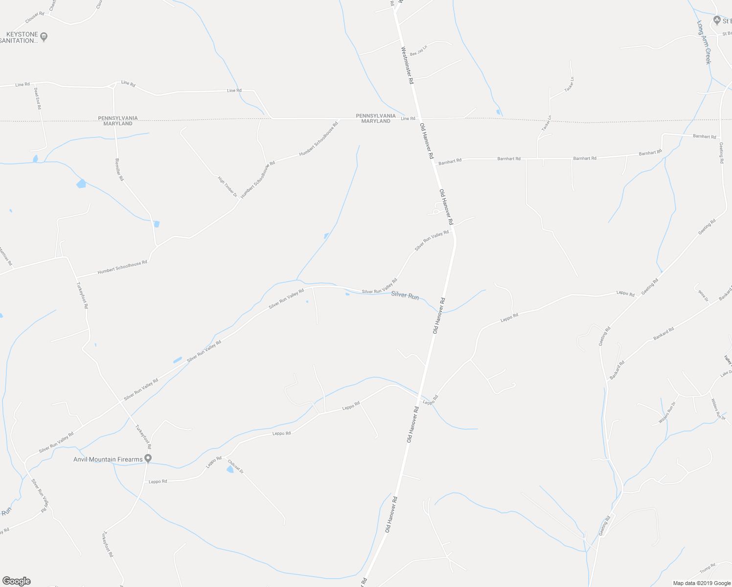 map of restaurants, bars, coffee shops, grocery stores, and more near 507 Silver Run Valley Road in Westminster