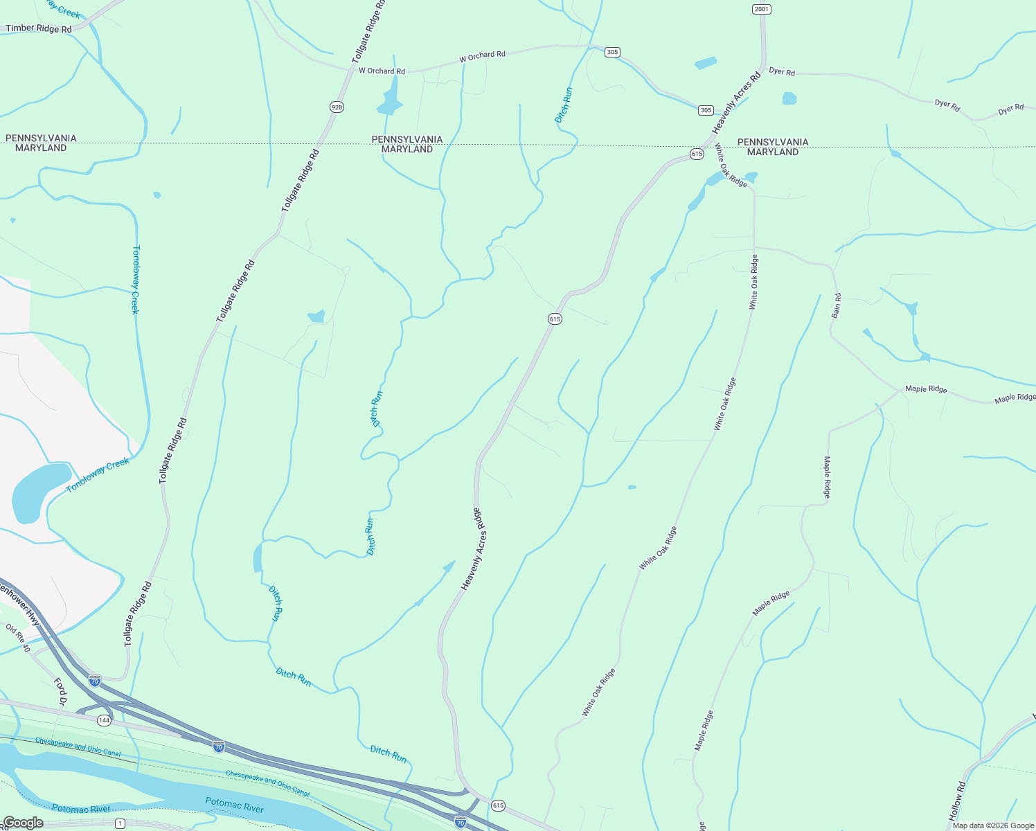 map of restaurants, bars, coffee shops, grocery stores, and more near 14507 Heavenly Acres Ridge in Hancock