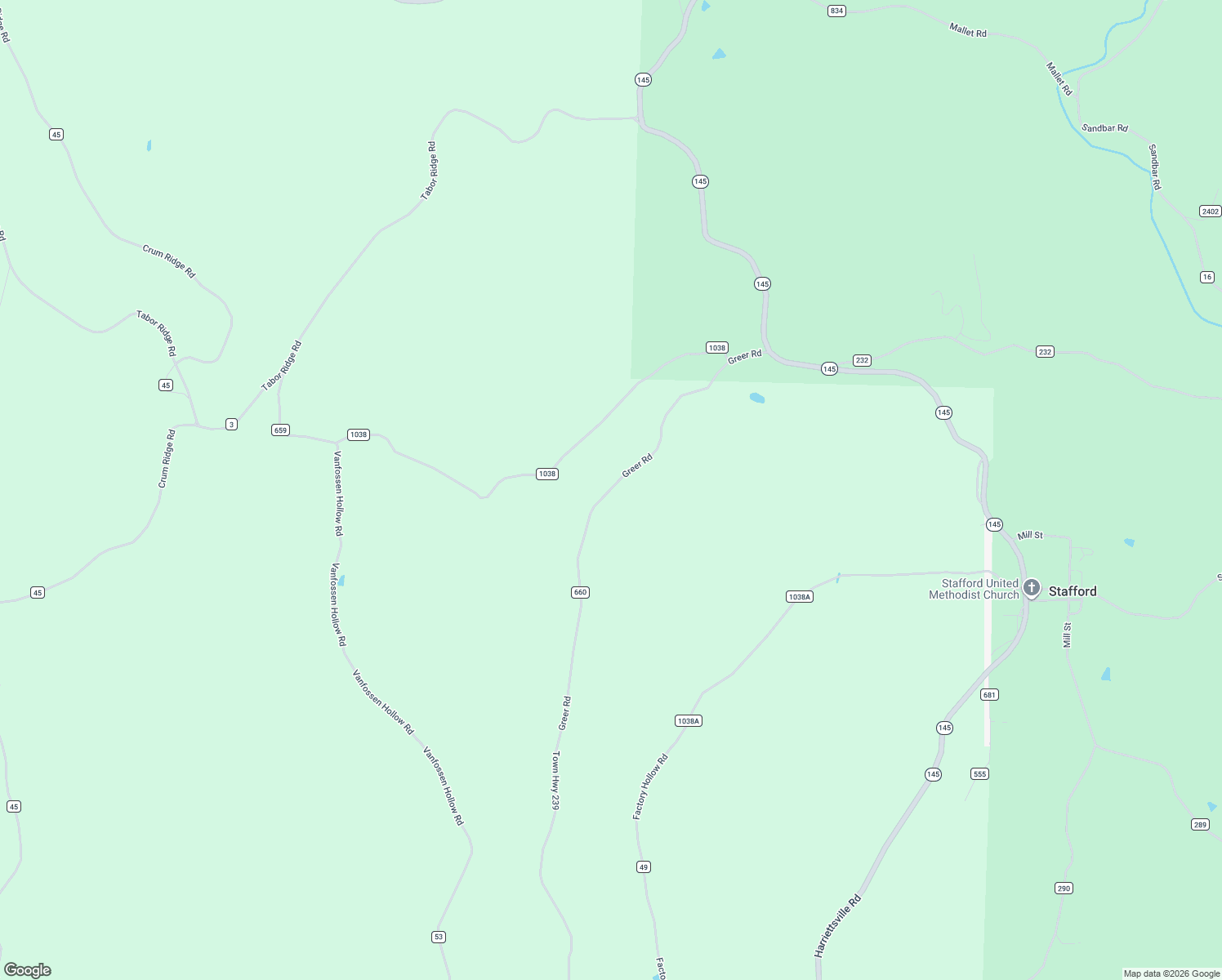 map of restaurants, bars, coffee shops, grocery stores, and more near Township Road 660 in Monroe County