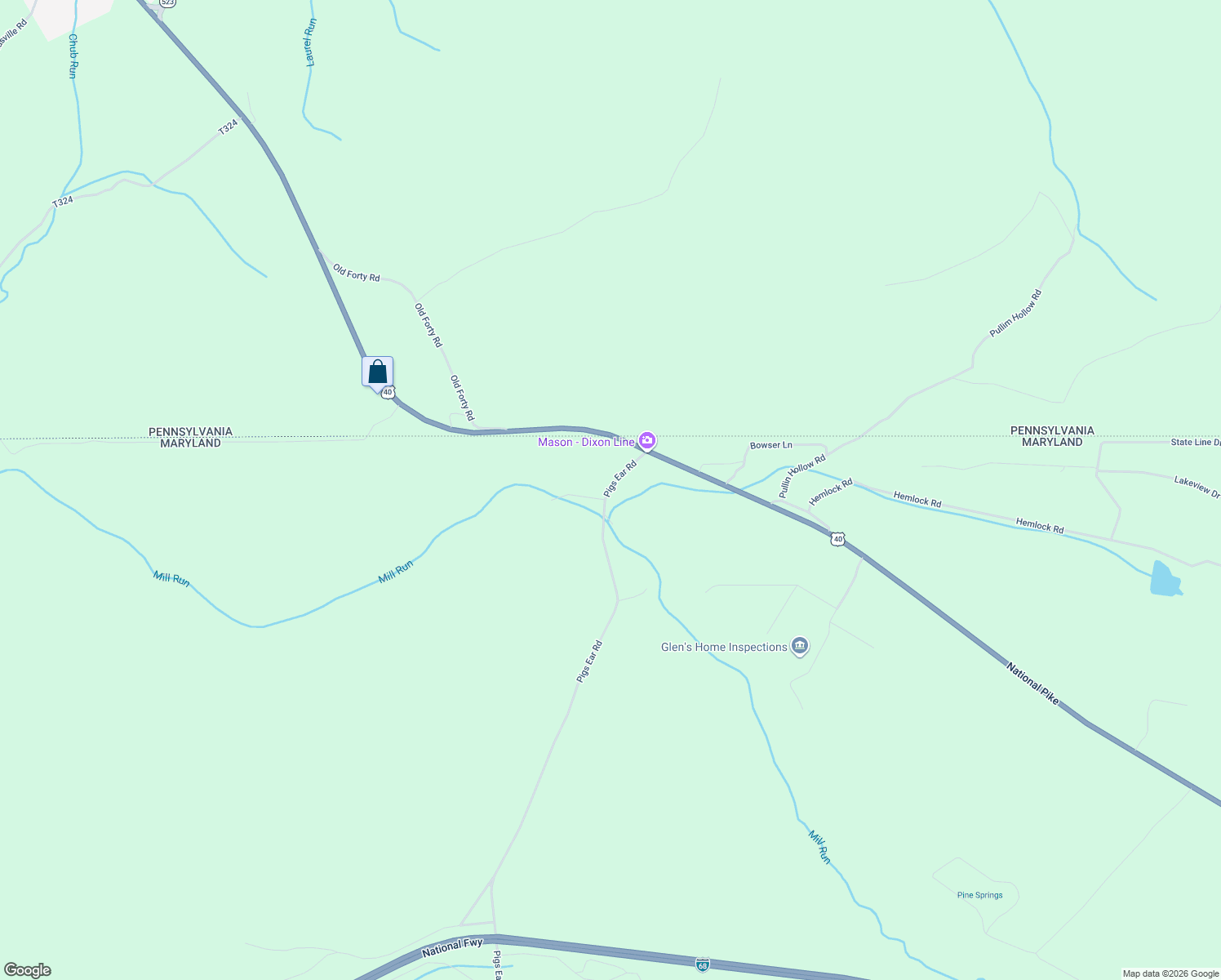 map of restaurants, bars, coffee shops, grocery stores, and more near 2540 Pigs Ear Road in Grantsville