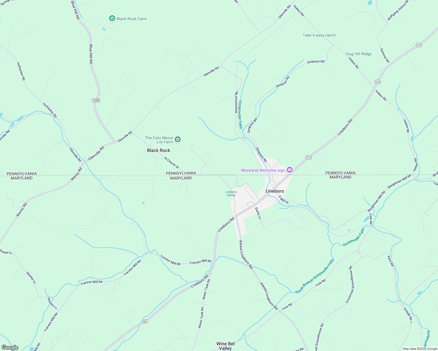 map of restaurants, bars, coffee shops, grocery stores, and more near 5200 North Church Street in Manchester